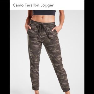 NWOT Athleta Camo Farallon Jogger - Size 10.  I removed tags but haven’t worn